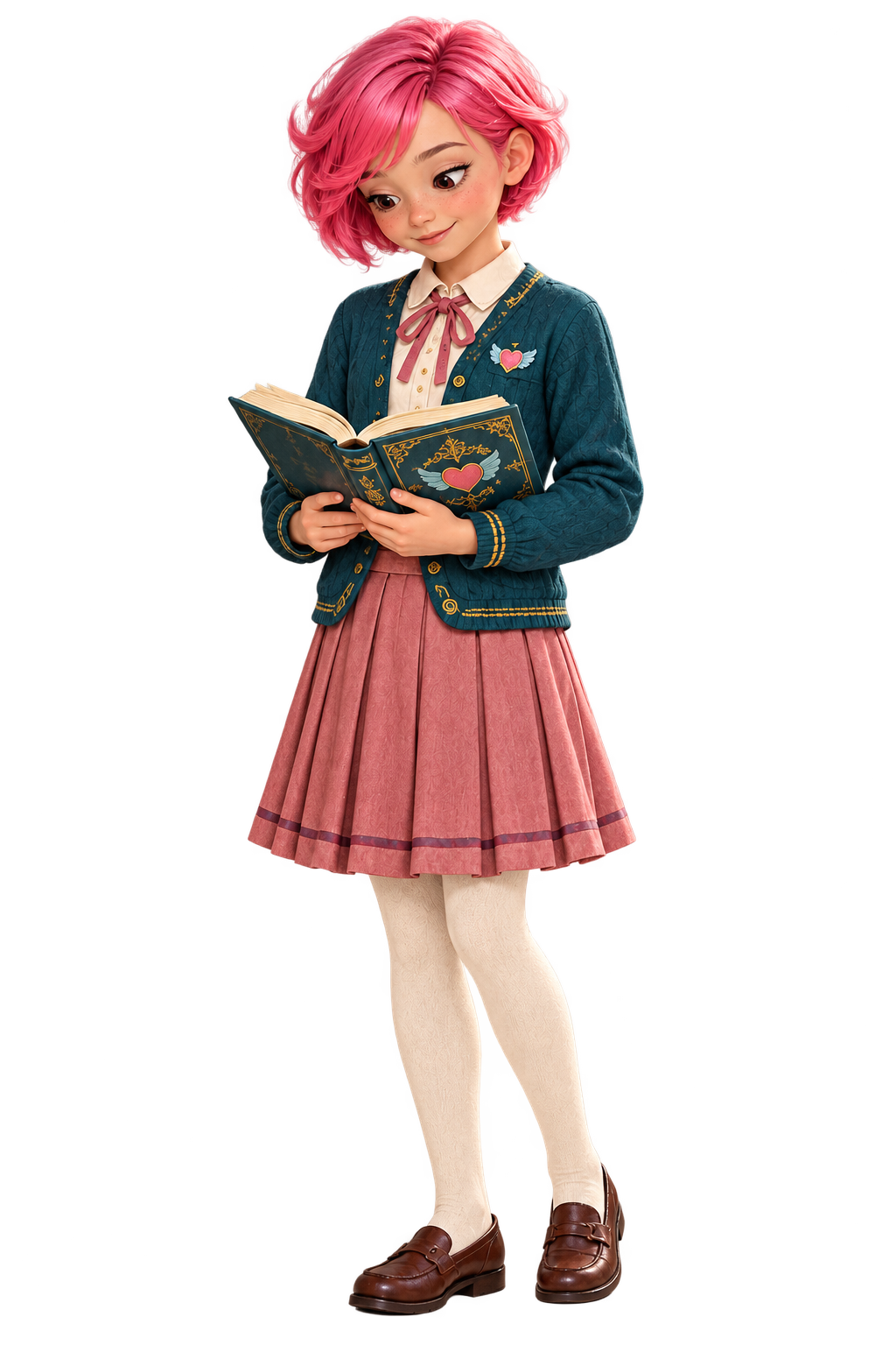 Gina reading from her Academy book